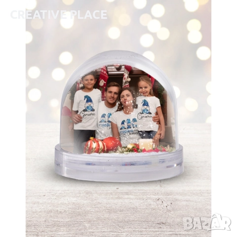 🎁✨Преспапие със снимка (ефект на снежинки) 😍🌟