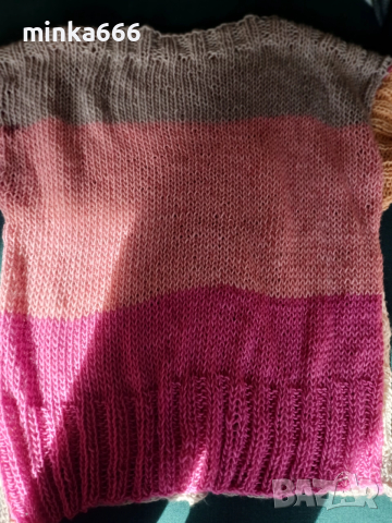 Ръчно плетиво блуза., снимка 5 - Пуловери - 52454154