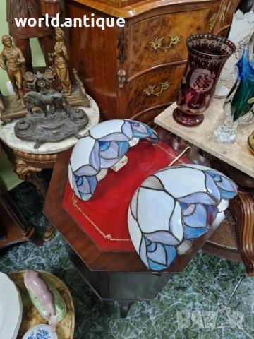 Чифт страхотни антикварни аплици Тифани 