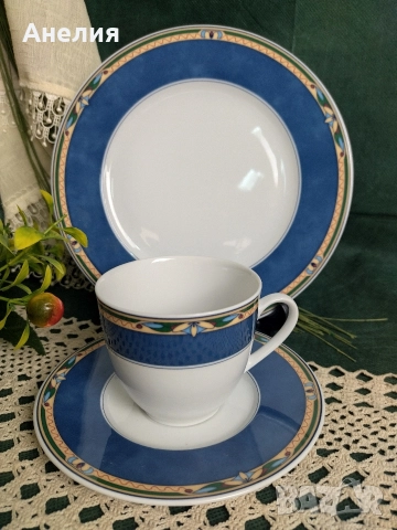 Winterling Bavaria дебел кобалтов кант, снимка 12 - Чинии - 52611706