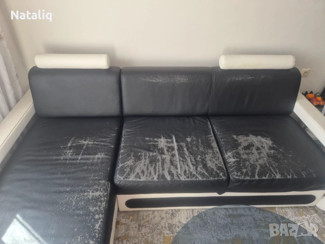 Ъглов диван с функция сън и ракла – 250/190/90см, снимка 2 - Дивани и мека мебел - 53669064