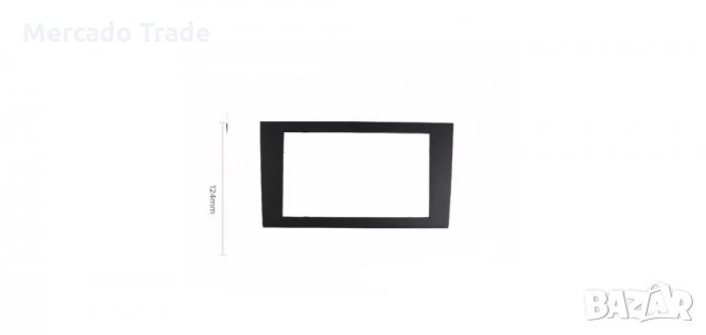 Адапторна рамка, За Audi A4 B6, B7 2002-2006, SEAT Exeo 2009+, Черен