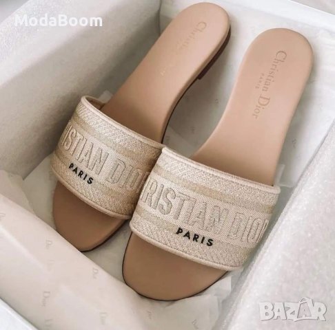 Стилни дамски чехли Christian Dior 