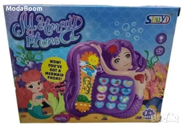 Интерактивен детски музикален телефон със светлини и звуци на сирена, снимка 2 - Кукли - 48434768
