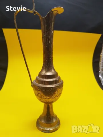 Ориенталска месингова кана, снимка 3 - Декорация за дома - 48613179