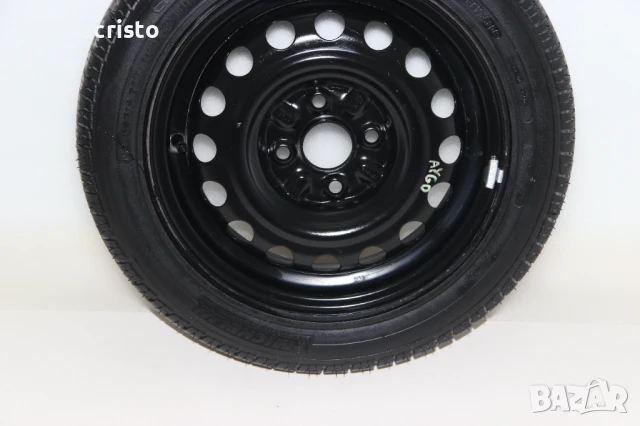 Резервна гума Toyota Aygo (2005-2012г.) 14 цола / 4x100 54.1, снимка 3 - Гуми и джанти - 50662617