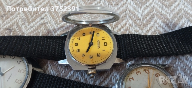 Стар Руски механичен часовник Ракета за слепи хора , снимка 6 - Антикварни и старинни предмети - 52630343