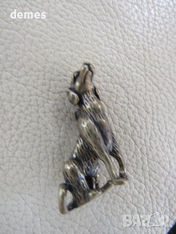 Будистки ключодържател от бронз-куче, Монголия, снимка 3 - Колекции - 48178992