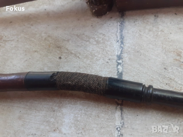 Стара османска лула чибук калюмет кехлибар морска пяна, снимка 4 - Антикварни и старинни предмети - 53276948