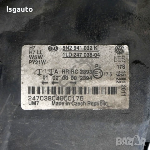 Десен фар Volkswagen Tiguan I 2007-2015 ID:147937, снимка 4 - Части - 50975100