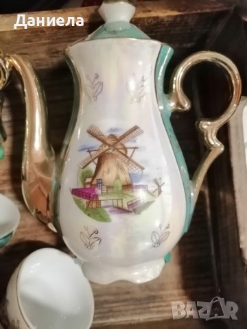 Бароков сервиз за кафе със седеф - от 15 части, снимка 7 - Сервизи - 38926010