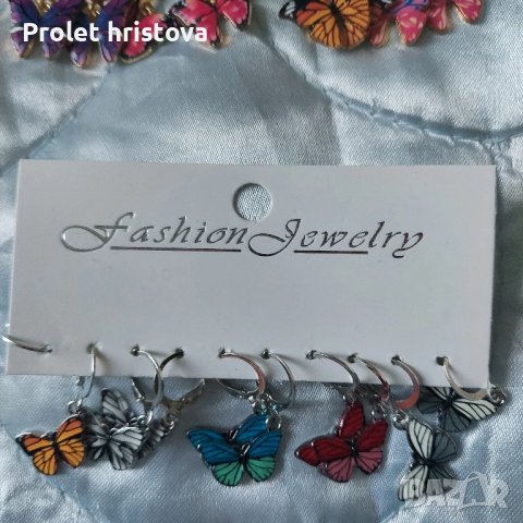 няколко вида обеци-пеперуди, снимка 2 - Други - 51160149