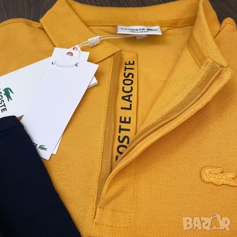 Lacoste мъжка тениска с яка КОД 107, снимка 5 - Тениски - 40295764