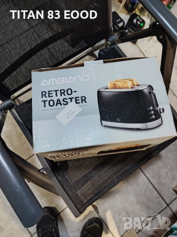 тостер с ретро дизайн Ambiano. , снимка 3 - Тостери - 52953576