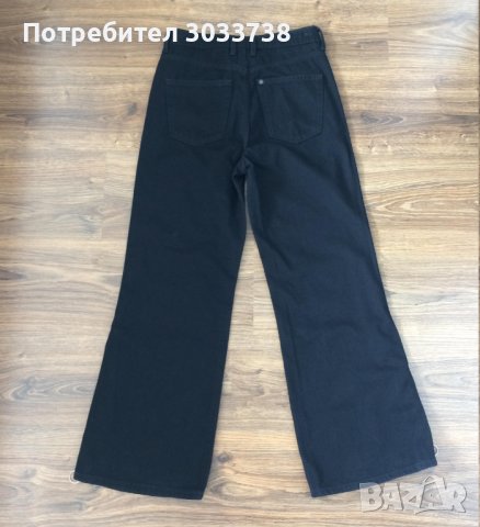 H&M Дамски памучни дънки с широк крачол и висока талия, снимка 3 - Дънки - 41774656