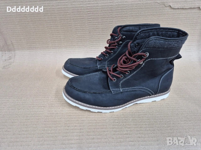 Нови Кожени Мъжки Боти Есенно Зимни, снимка 2 - Мъжки боти - 52365029