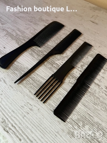 Комплект от 4 броя черни гребени за различни прически 🖤, снимка 4 - Други - 52332203