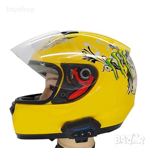 Интерком за 6 човека, комуникационна система за мотоциклети, с безжични слушалки, BT-12 с Bluetooth , снимка 3 - Аксесоари и консумативи - 52034286