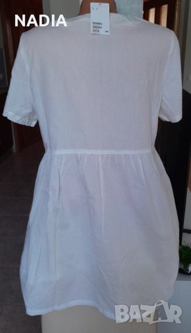 Бяла рокля на hm, снимка 3 - Рокли - 41410653