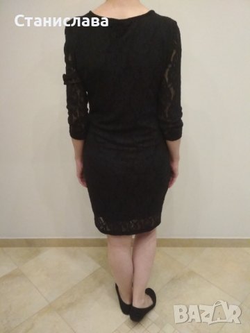 Черна рокля дантела размер S, снимка 2 - Рокли - 41184484