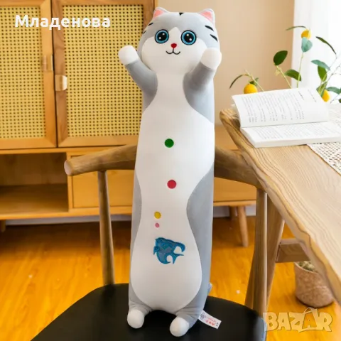 Възглавница с разнообразни видове; Вариант: куче(90 или 70см), коте(85 или 65см), панда 90 или 70см, снимка 4 - Възглавници - 49314651