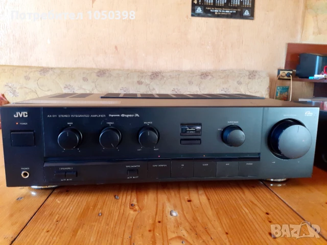 Прекрасен усиловател JVC AX-311 BK Dynamic SUPER A- Японска мощна машина., снимка 6 - Ресийвъри, усилватели, смесителни пултове - 50973269