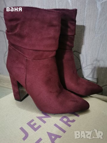 Елегантни боти Jenny Fairy бордо , снимка 3 - Дамски боти - 26880968