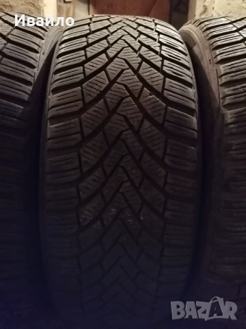 Продавам 4 броя Зимни гуми 205.55.16 на 1 сезон дот 2020 Контентал , снимка 2 - Гуми и джанти - 53380253