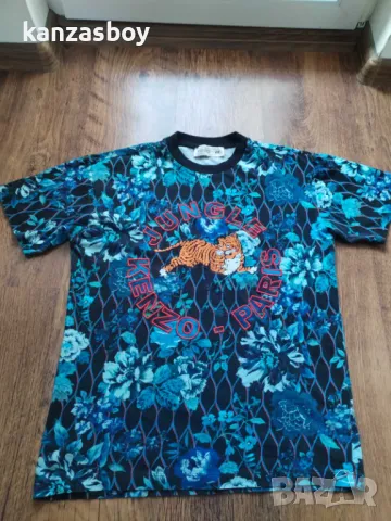  KENZO Paris H&M Jungle Floral Tiger Logo Tee - страхотна мъжка тениска С, снимка 6 - Тениски - 49815916