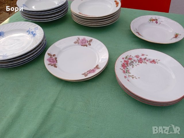 Български порцелан чинии 20 части, снимка 5 - Чинии - 35710967