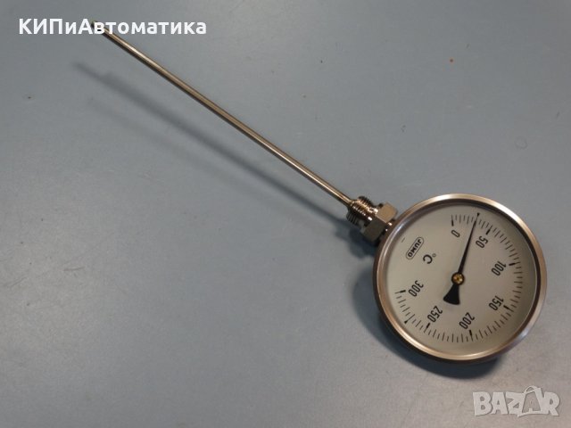 биметален термометър JUMO ф100mm, 0-300°C, снимка 2 - Резервни части за машини - 34452509