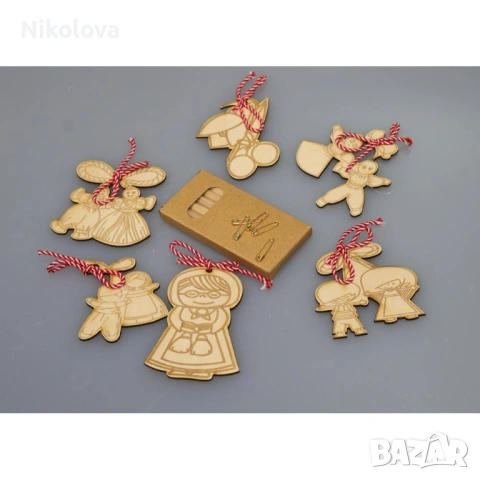 Сет фигурки за оцветяване - Мартеници, снимка 2 - Други - 53109126