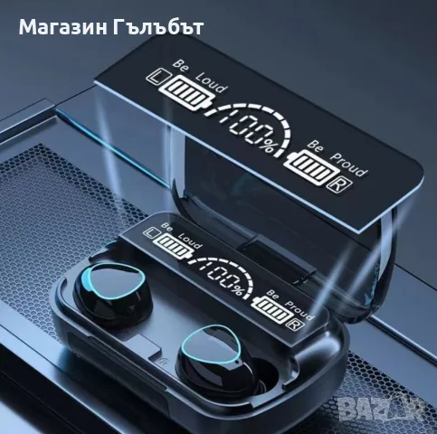 Безжични bluetooth слушалки с LED цифров дисплей, снимка 5 - Bluetooth слушалки - 56183504