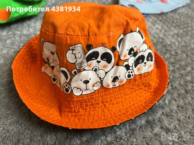 Бебешки летни шапки 6-12месеца, снимка 2 - Бебешки шапки - 53081762