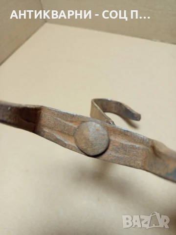 Соц Стар Малък Ръчно Кован Ченгел За Дране., снимка 6 - Антикварни и старинни предмети - 50913561