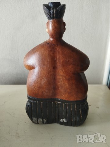 дървена статуетка-фигуративна, снимка 3 - Антикварни и старинни предмети - 41797910