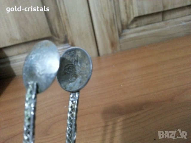 Посребрена щипка филигран , снимка 2 - Антикварни и старинни предмети - 35778783