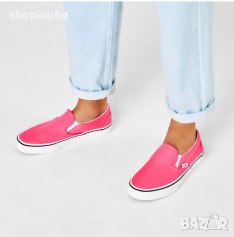 Дамски обувки Vans Neon Pink, снимка 2 - Кецове - 40163962