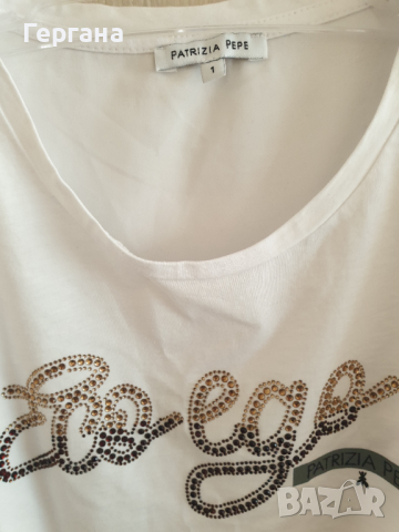 Патриция Пепе блуза със сатенен гръб, снимка 6 - Тениски - 36360616