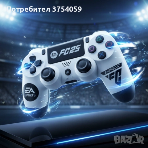 Безжичен джойстик за PS4 с тъчпад, вибрация и LED осветление – FC25 / GTA дизайн, снимка 2 - Друга електроника - 53124308