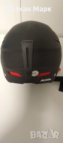 Нова ски каска Alpina Biom C (50–54 см) – Black Matt Red 🎿 , снимка 3 - Зимни спортове - 52399270