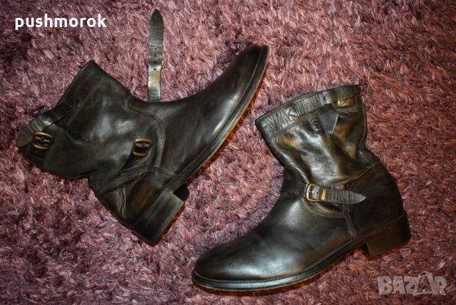 BELSTAFF Men's Leather Boots 46, снимка 5 - Мъжки боти - 34407955