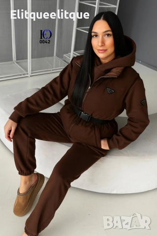 дамски комплект екип с елек prada