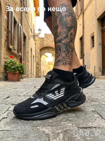 Emporio Armani EA7 Мъжки Черни Маратонки С Кутия👟Мъжки Спортни Обувки Код S475