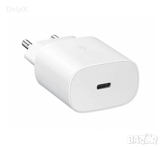 Мрежово зарядно, съвместимо с Samsung, бързо зареждане, USB-C, Type-C, 25W, снимка 1 - Оригинални зарядни - 42338531