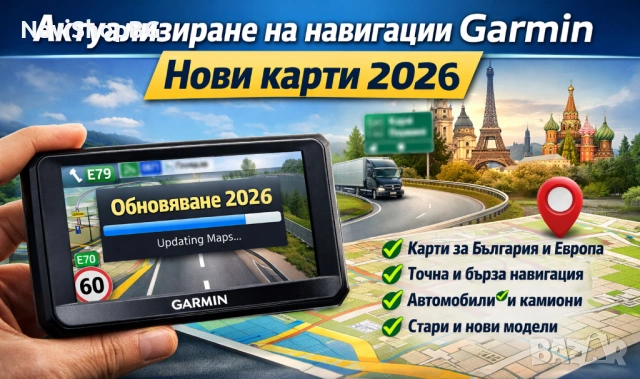 Актуализиране на навигационни системи Garmin