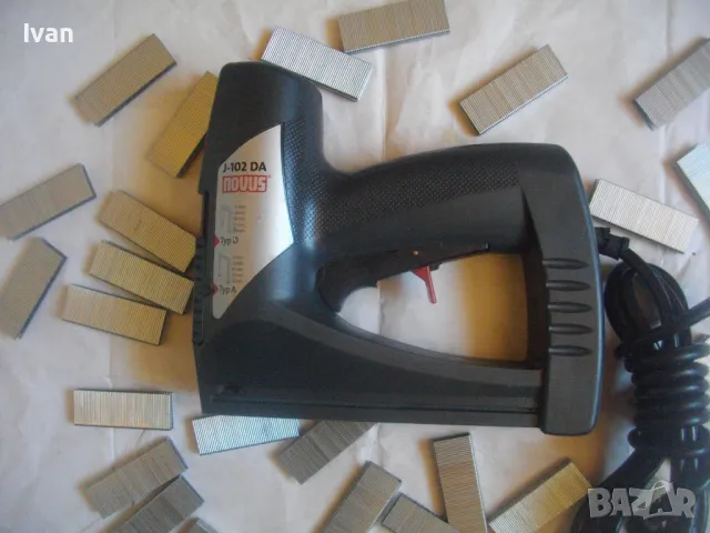 6-14 мм Немски Електрически Дърводелски Тапицерски ТАКЕР NOVUS J-102 DA Скоби 8-14 мм, снимка 4 - Други инструменти - 47457711