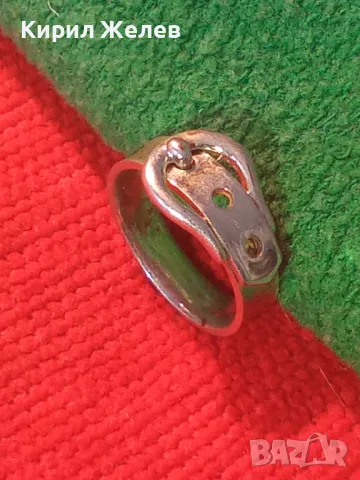 СТАР ДЕБЕЛО ПОСРЕБРЕН ВОЙНИШКИ МЕДЕН ПРЪСТЕН КОЛАН РЪЧНА МАЙСТОРСКА РЯДКА РЕТРО ИЗРАБОТКА 45708, снимка 17 - Антикварни и старинни предмети - 46270469