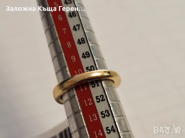 Златен пръстен 5,78гр. , снимка 4 - Пръстени - 56258279