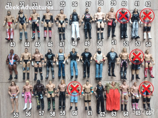 Екшън Фигурки WWE Кеч Pro-Wrestling Action Figures Dean Ambrose Hogan Cena, снимка 2 - Колекции - 46527048